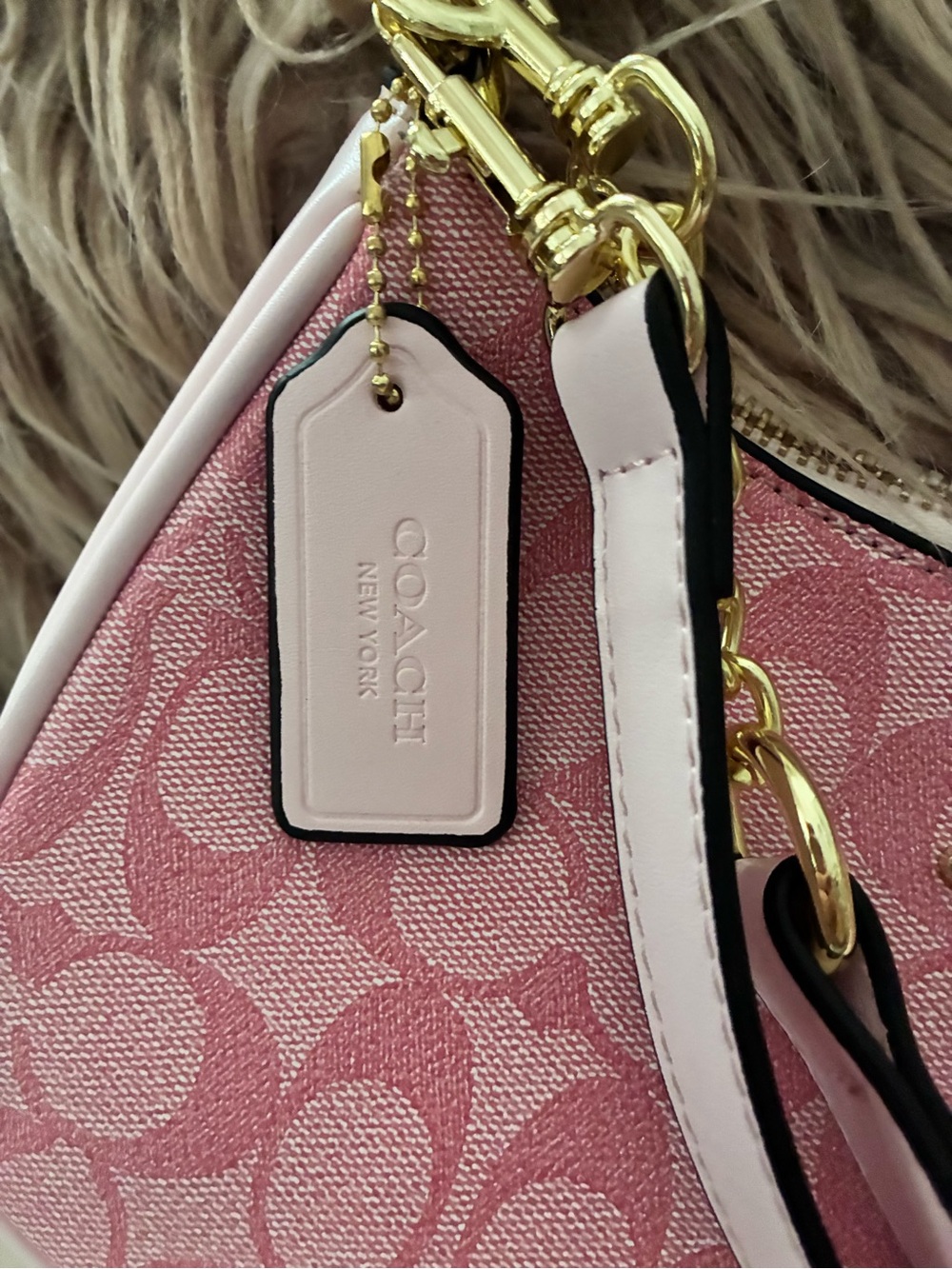 COACH Pink Signature crossbody Bag - Picture 3 of 10